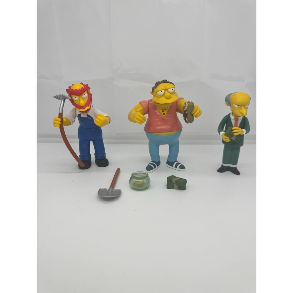 Lot of 3 - World of Springfield The Simpsons Playmates 2000-2001